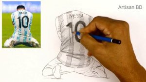 How To Draw Lionel Messi | Drawing of Messi