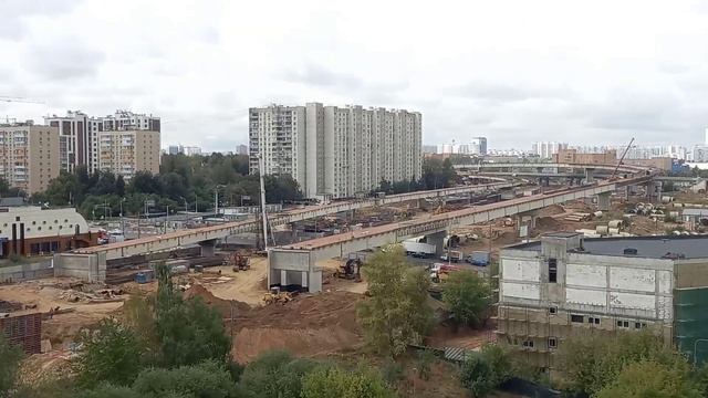 5 сентября 2022г. Строительство Юго-Восточная хорда. Южная Рокада. ЮВХ. смотреть онлайн