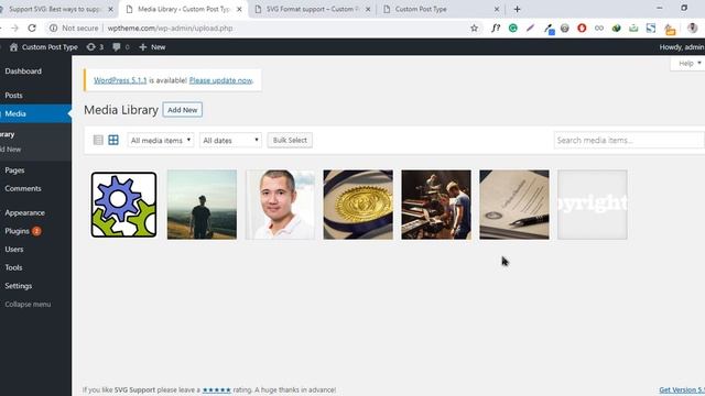 How to support SVG file in WordPress смотреть онлайн