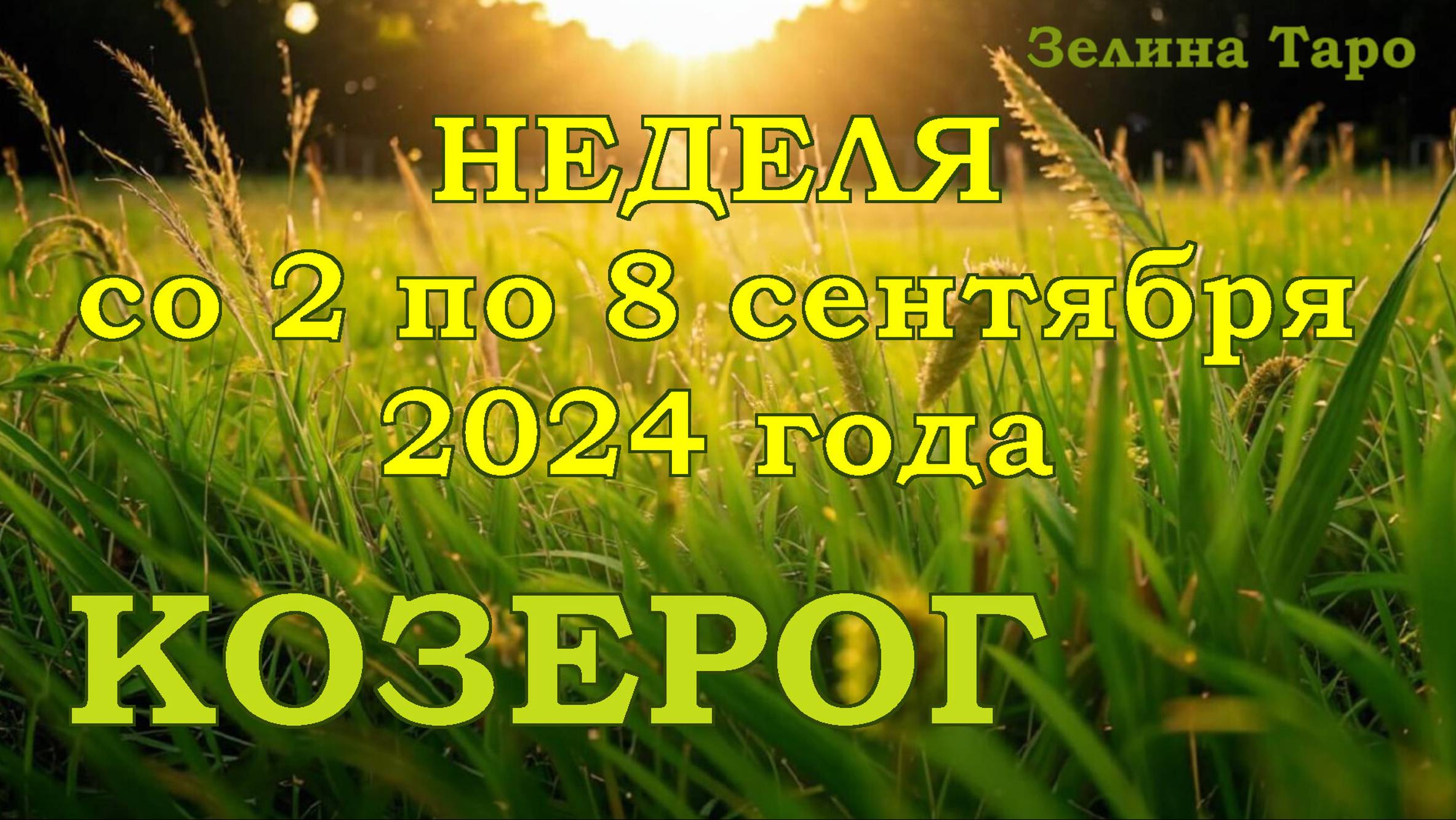 КОЗЕРОГ | ТАРО прогноз на неделю со 2 по 8 сентября 2024 года