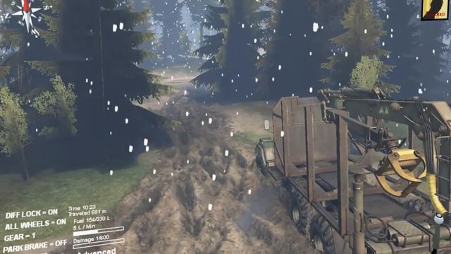 SpinTires malko da pokarame :D смотреть онлайн