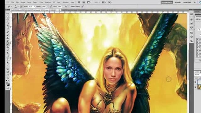 УРОКИ ФОТОШОПА Фотомонтаж как в фотошопе вставить лицо из фото в картину Low смотреть онлайн