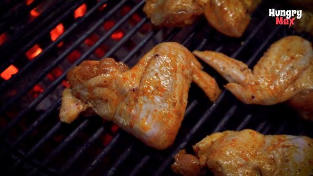 Копченые Крылышки на гриле Weber от Голодного Макса! смотреть онлайн