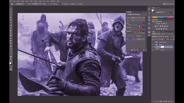 How to Colourise and apply a Gradient Overlay to your images - Photoshop CC Tutorial смотреть онлайн