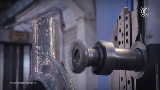 Обработка нового корпуса люнета токарного станка (1М63, ДИП 300) смотреть онлайн