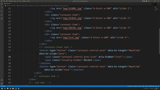 Ders 38 Bootstrap 5 Carousel Slayt Gösterisi смотреть онлайн