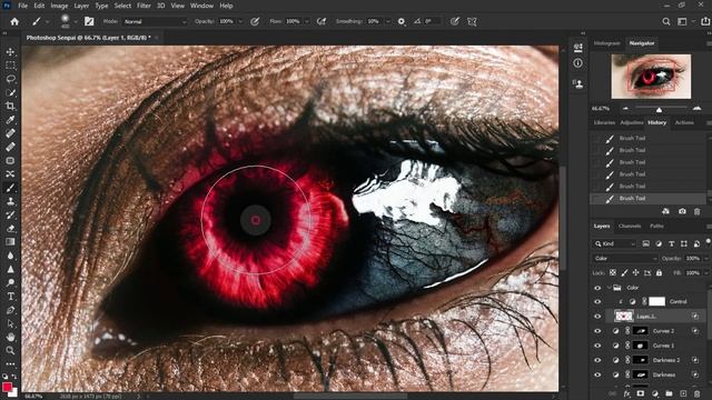 Ghoul Eyes • Photoshop Tutorial | Tokyo Ghoul