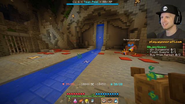 MY FIRST DUNGEON (decrepit sewers) | WynnCraft Part 4 (Minecraft Free MMORPG Server) смотреть онлайн