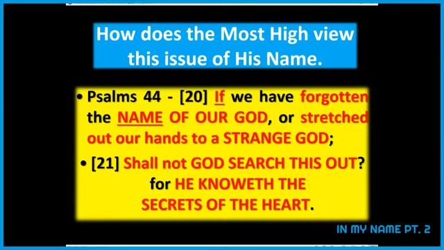 What does "In My Name" really mean? (Part 2 of 2) - "Ahayah" (I AM) a Study of the name. смотреть онлайн