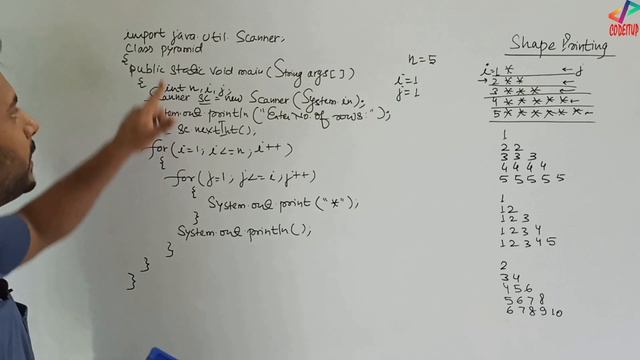 Star Printing | Shape Printing | Pyramid Printing | In Java | Part 1 | In Hindi смотреть онлайн