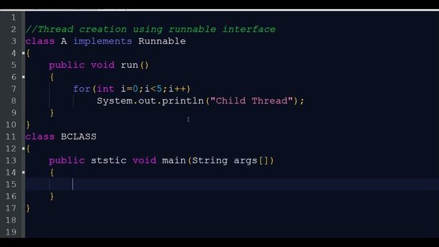 Java thread PROGRAM by implementing RUNNABLE interface смотреть онлайн