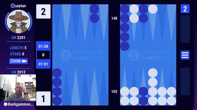 Online Backgammon 5pts with random players #7 | #нарды смотреть онлайн