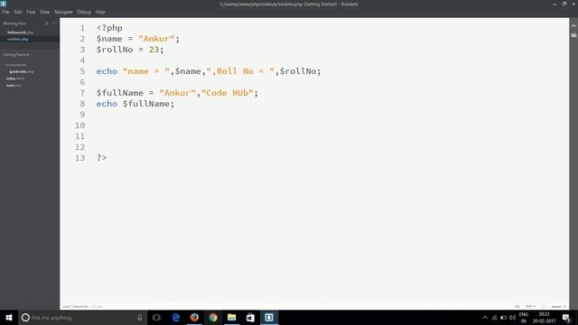 php basics #005 variables in php, types of variables смотреть онлайн