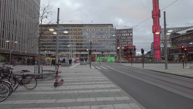 Downtown Walk In Stockholm, Sweden (4K, 60fps)