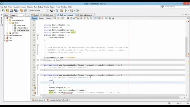 Socket Progamming - Chat Server to Client Using Java (Application NetBeans IDE 8.0) смотреть онлайн