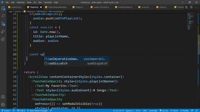 #23 - Creating Playlist - Music Player With Expo React Native смотреть онлайн