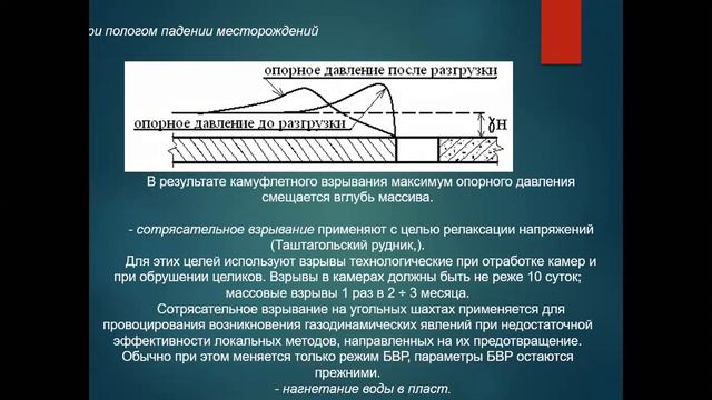 6 Лекция Мероприятия по предотвращению горных ударов смотреть онлайн