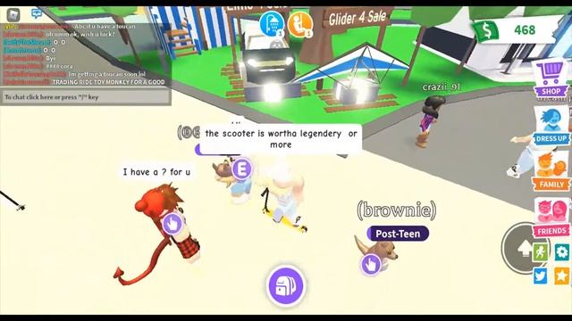 What people trade for a neon orange scooter . { ROBLOX adopt me } смотреть онлайн
