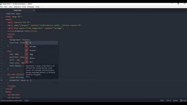 Animated Text Using HTML & CSS || No Javascript смотреть онлайн