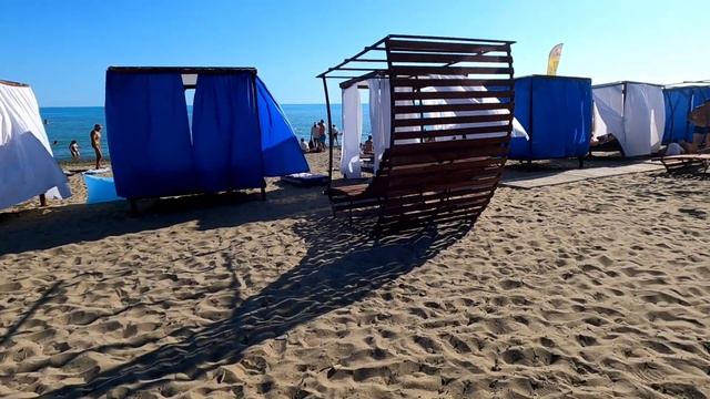 Посёлок Лермонтово, тестируем пляж.