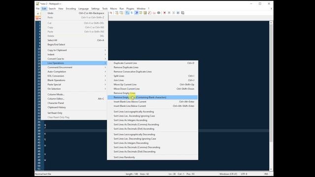 Notepad++ Remove Blank Lines | 4K смотреть онлайн