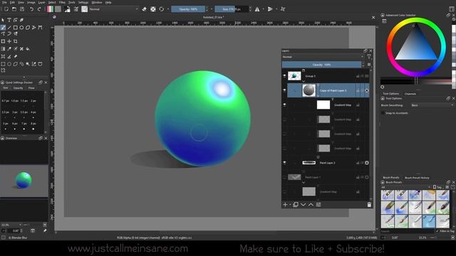 Krita 5: Gradient Maps and Holographic Results! смотреть онлайн