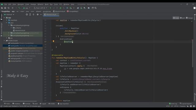 Google Map integration in Jetpack Compose | Android | Make it Easy смотреть онлайн