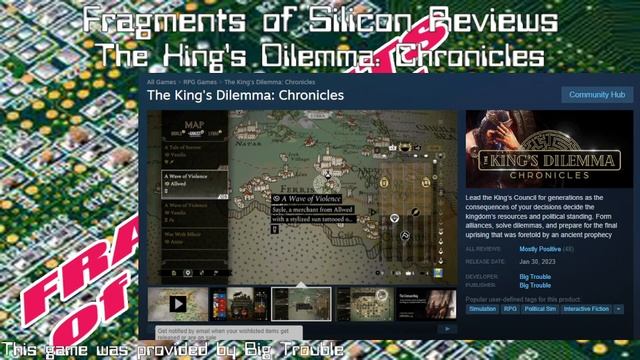 Fragments of Silicon Reviews: The King's Dilemma: Chronicles смотреть онлайн