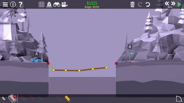 Poly Bridge 2 | 1-01c Ten Meter Simple Bridge | Challenge смотреть онлайн