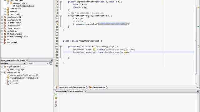 Java Copy constructor смотреть онлайн