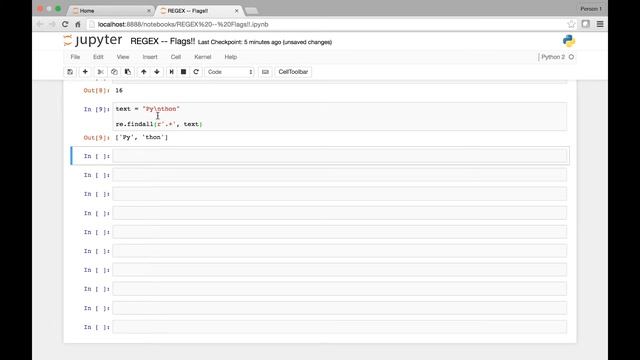 Regular Expressions Flags смотреть онлайн