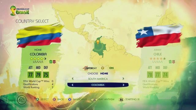 2014 FIFA World Cup Brazil: CONMEBOL Kits & Ratings (Full HD Gameplay) смотреть онлайн