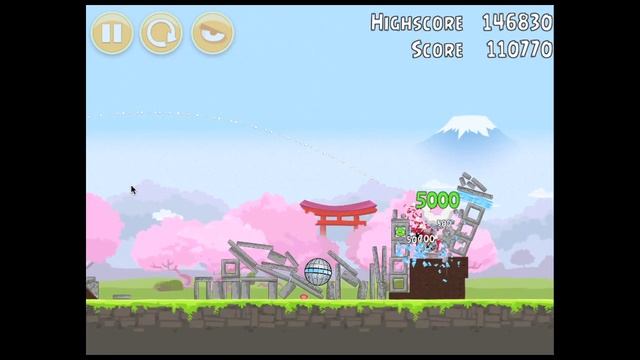 Angry Birds FujiTV Sakura Ninja 1-12 Walkthrough 3 Star смотреть онлайн