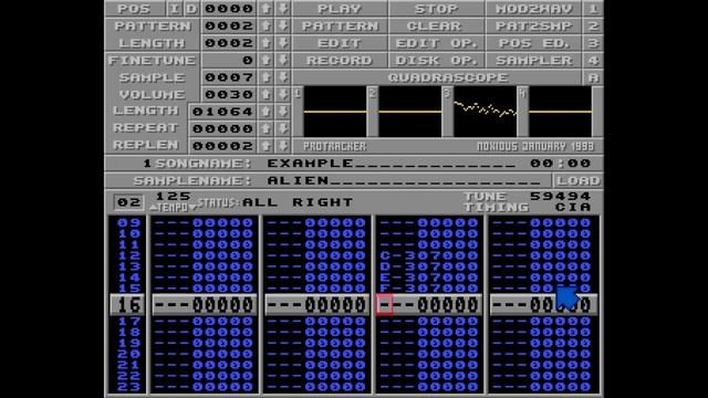 Protracker Tutorial - Episode 03 - Volume slide (The A command) смотреть онлайн