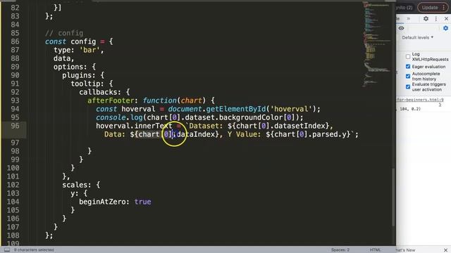 How to Display the Hovered Tooltip Values From Chart.js in a Div in HTML смотреть онлайн