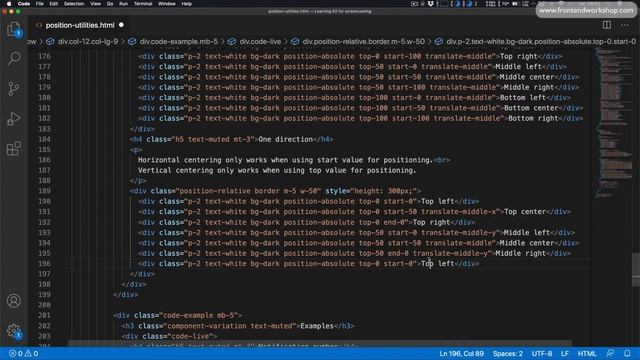Bootstrap 5: Utilities - Position смотреть онлайн