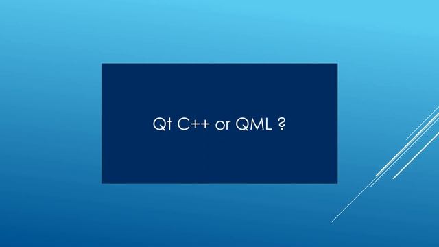 Qt Widgets or QML ? смотреть онлайн