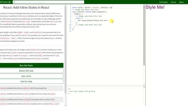 REACT: Add Inline Styles in React (38) смотреть онлайн