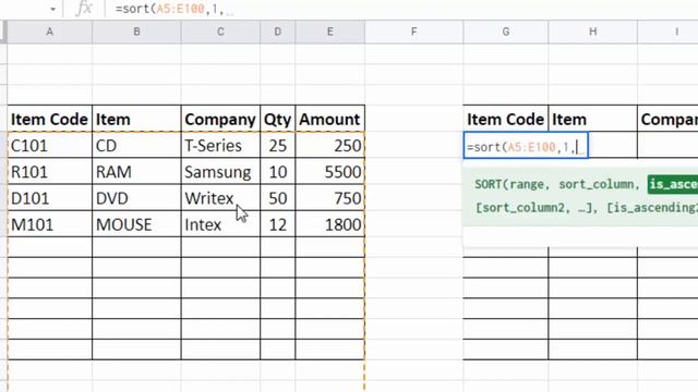 Dynamic auto sort Data in excel | Auto Sort Data with Sort formula in Google sheets смотреть онлайн