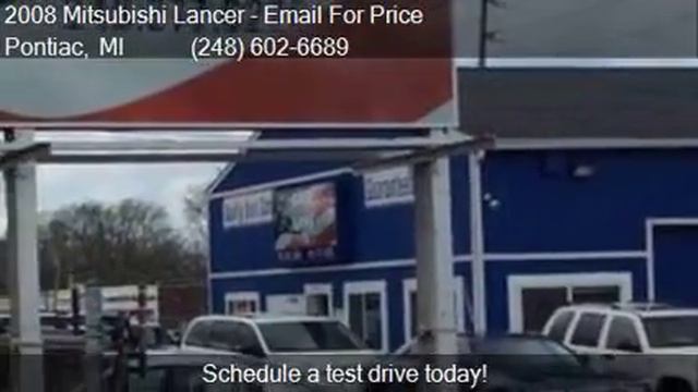 2008 Mitsubishi Lancer ES 4dr Sedan CVT for sale in Pontiac, смотреть онлайн