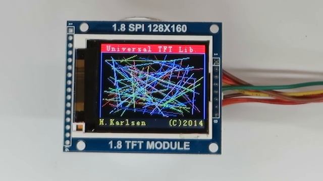 1.8" TFT Display Module SPI 128x160 смотреть онлайн