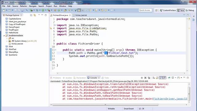 JAVA (Intermédiaire) - 64 - Dossier courant & Dossier parent смотреть онлайн