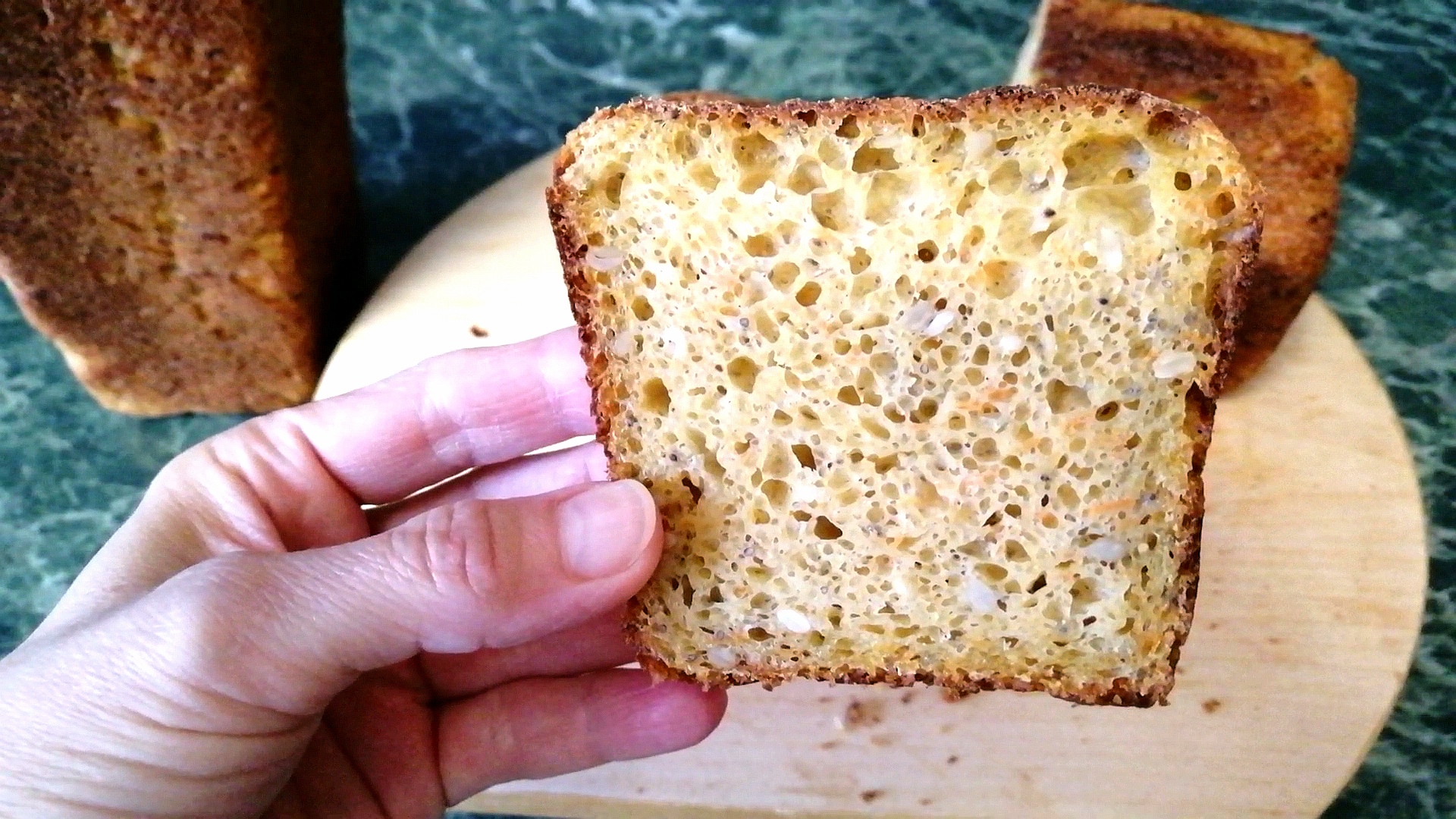 Хлеб с морковью и семечками на закваске смотреть онлайн