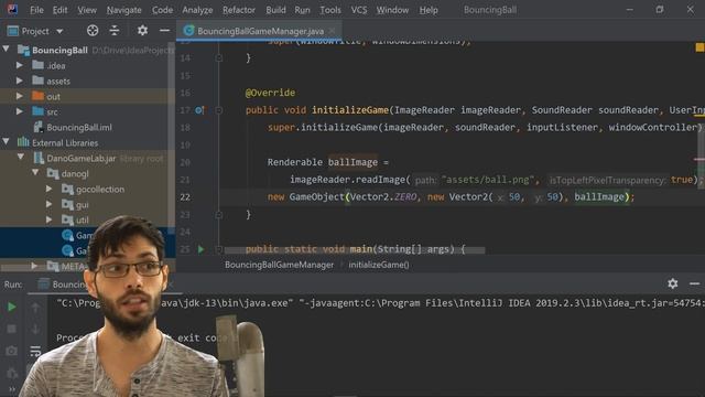 JavaStream 5 (DanoGameLab) part 2: adding ball and paddle смотреть онлайн