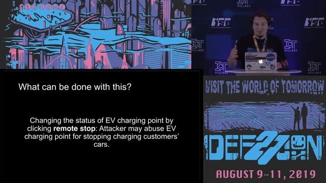 M Can Kurnaz - Your next roadtrip free - vulnerable EV charging points - DEF CON 27 IoT Village смотреть онлайн