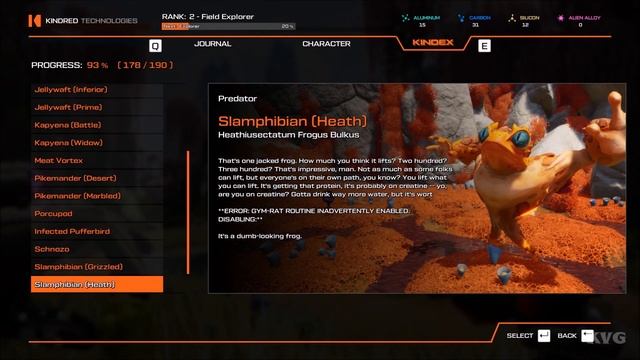 Journey To The Savage Planet - All Creatures | List (PC HD) [1080p60FPS]