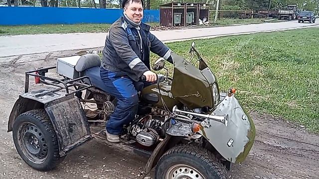 Обзор квадроцикла на базе мотоцикла урал смотреть онлайн