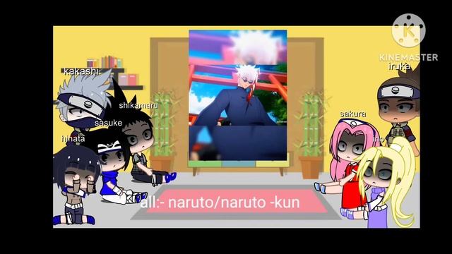 naruto friends and sensai react to naruto as gojo/ part1/ gacha club смотреть онлайн