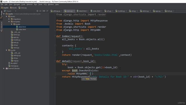 Complete Python Course - Beginner to Advance 150 Django tutorial 16 Raising a 404 Error смотреть онлайн