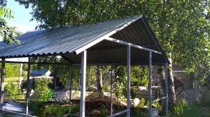 Беседка из профиля своими руками #3